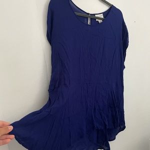 Ava & Viv Cap Sleeve Peplum Blouse